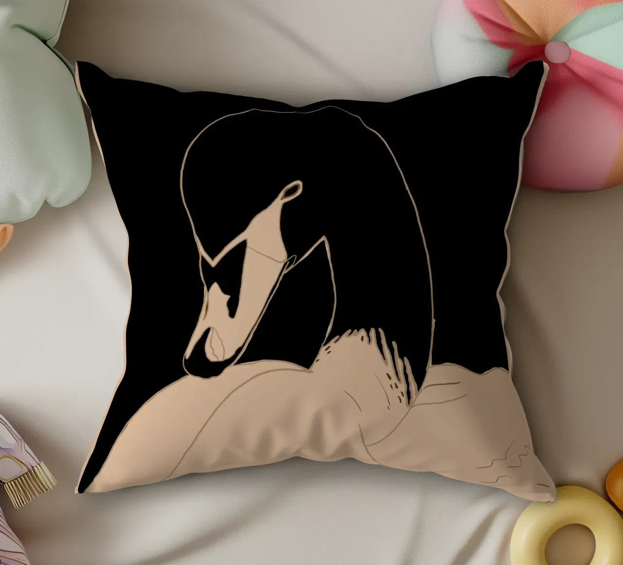Cigno cuscino da ThingDesign