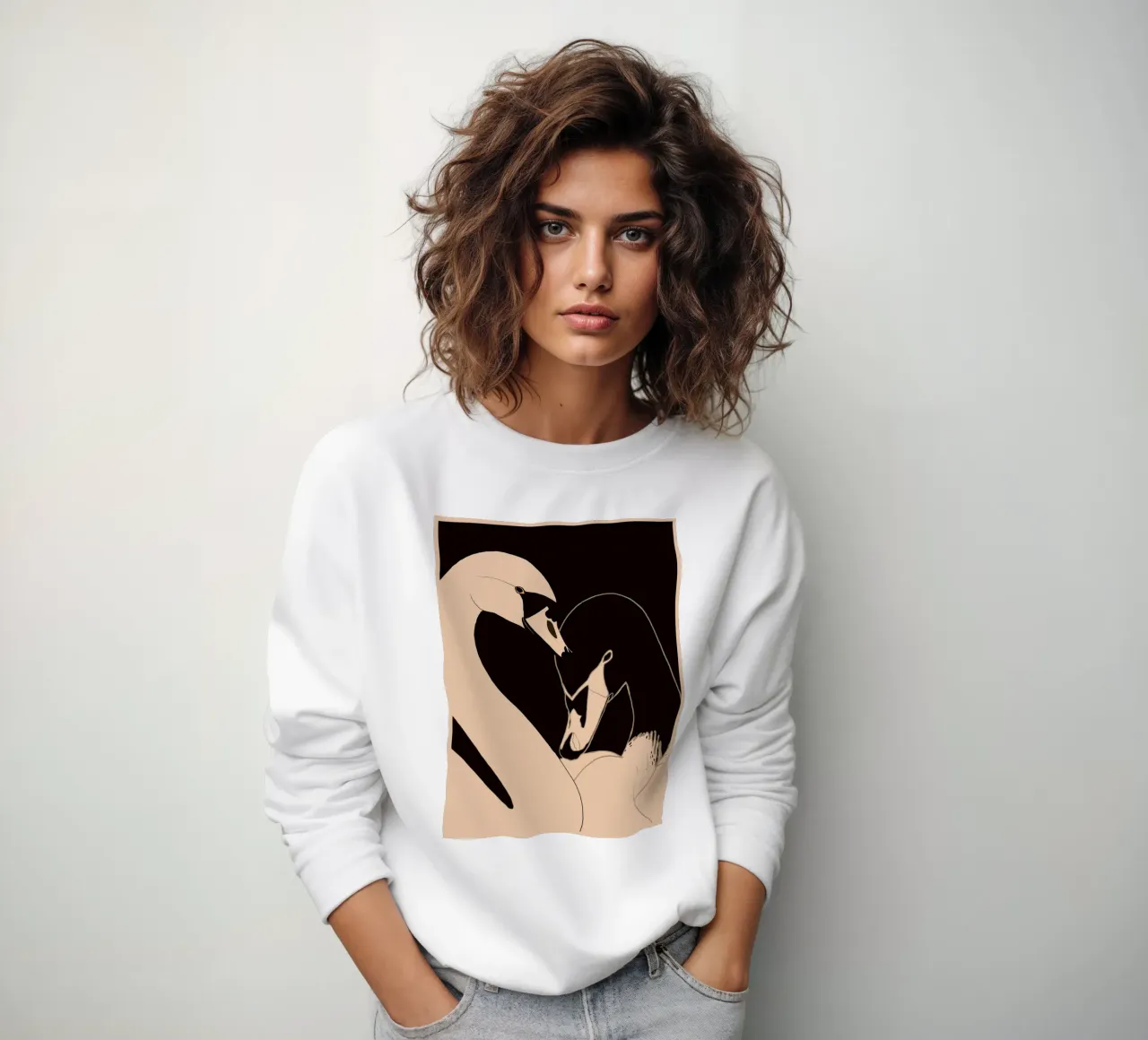 Due cigni felpa da ThingDesign