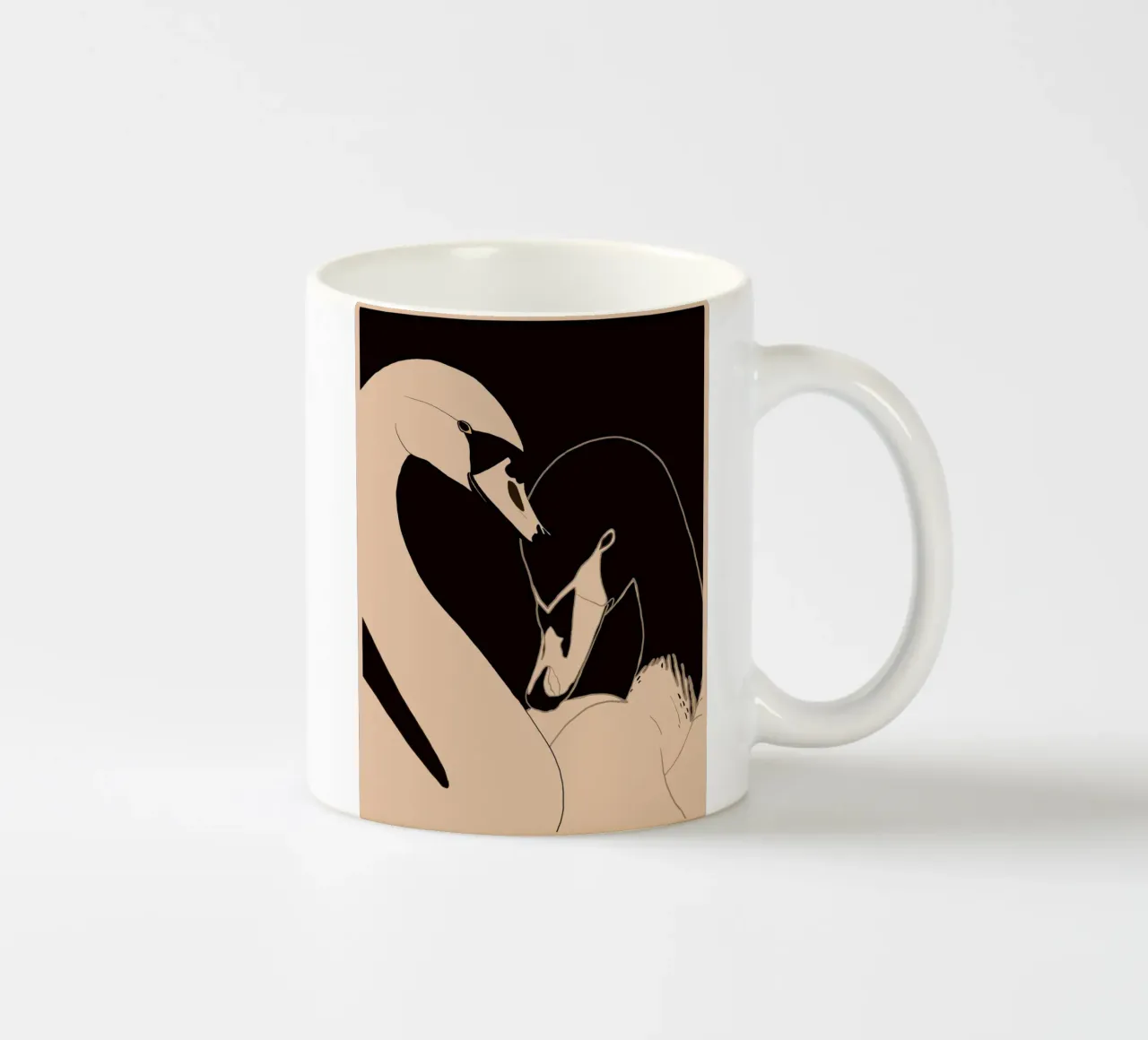 Due cigni tazza in ceramica da ThingDesign