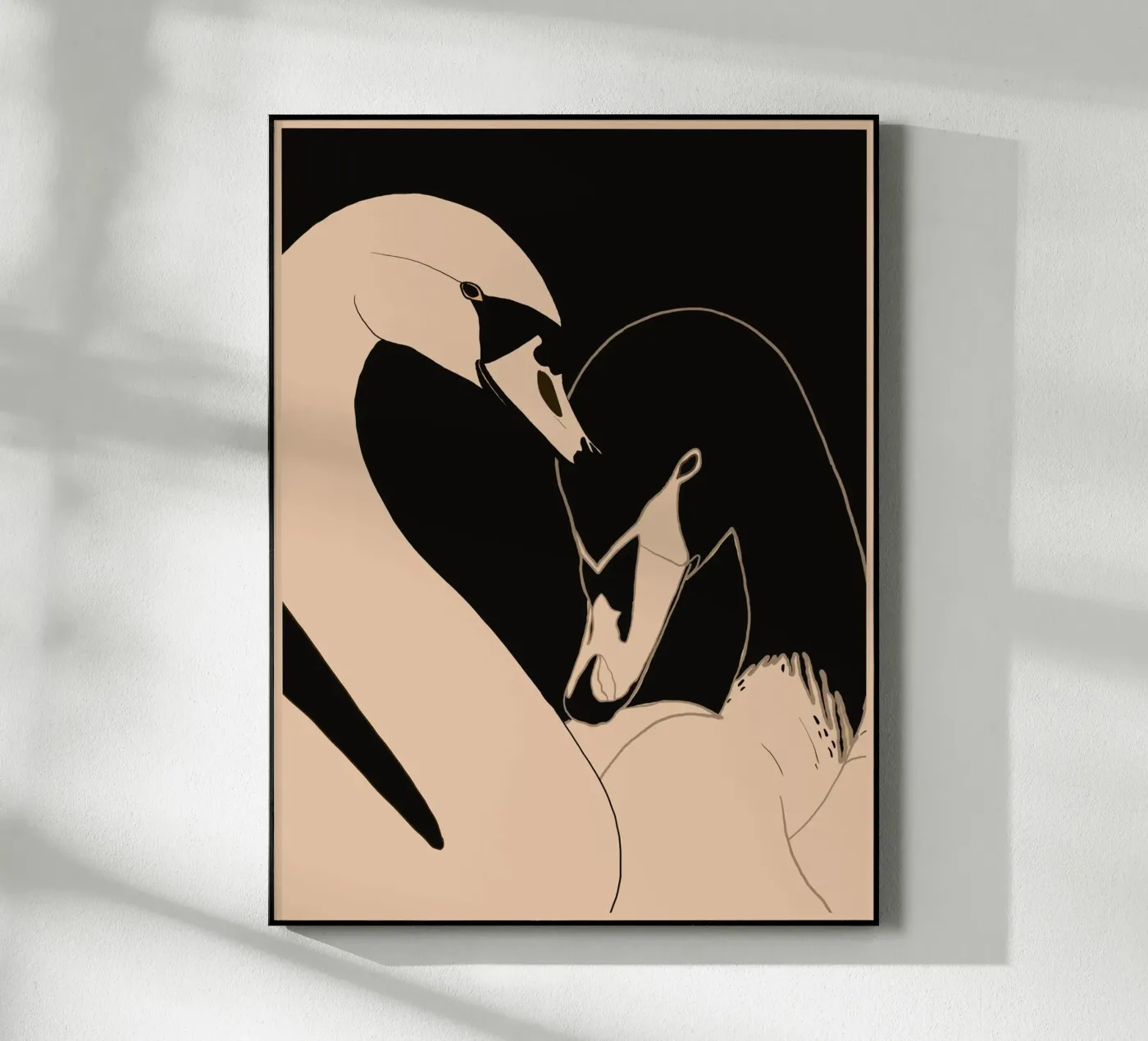 Two Swans Acryl-Glas von ThingDesign