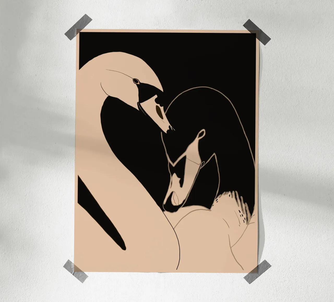 Due cigni poster da ThingDesign