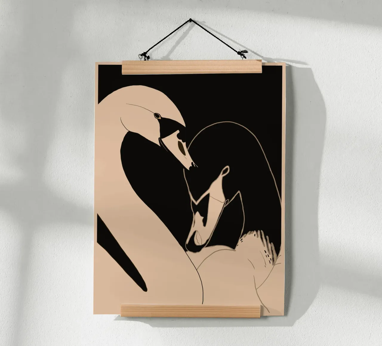 Due cigni poster da ThingDesign