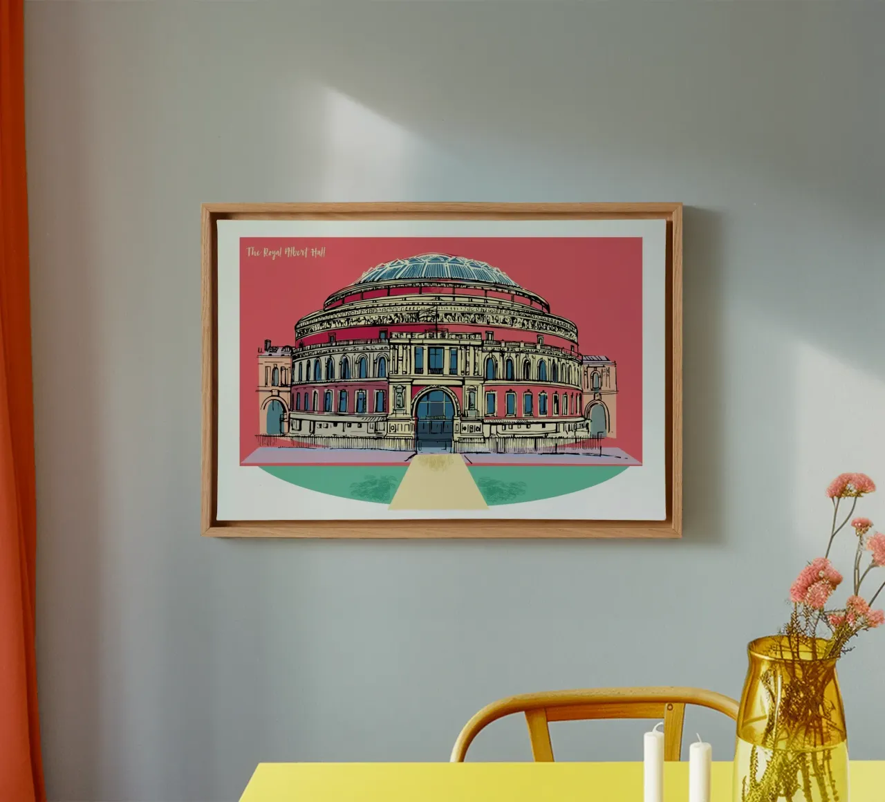 Royal Albert Hall canvas met Baklijst van Rocket68