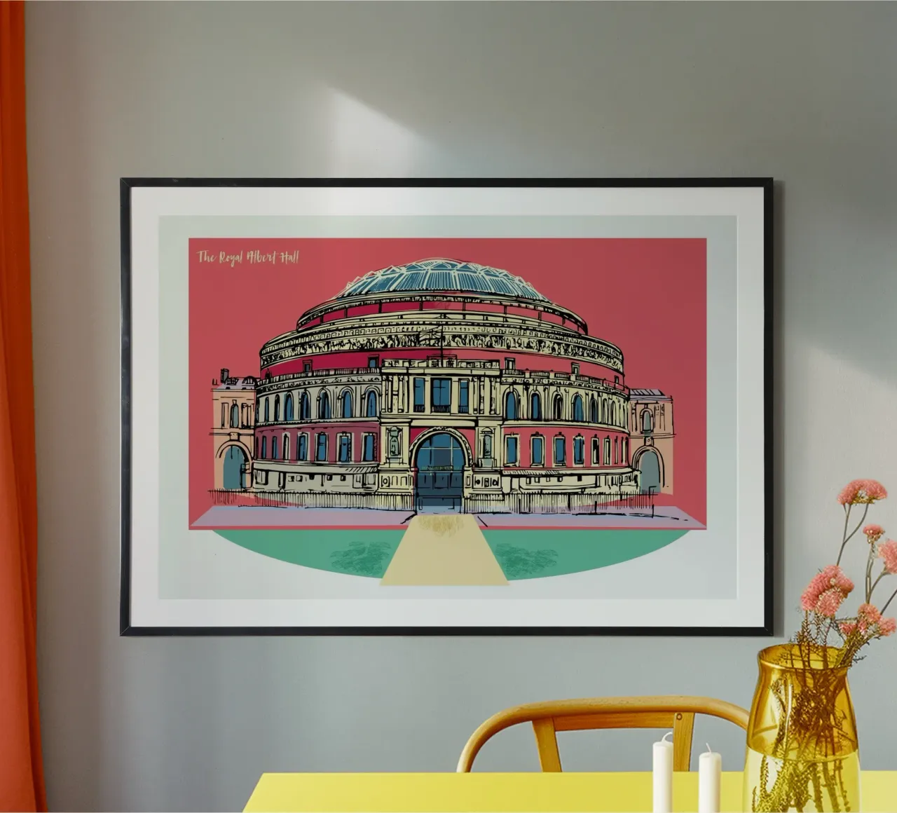 Royal Albert Hall poster con telaio in plastica da Rocket68