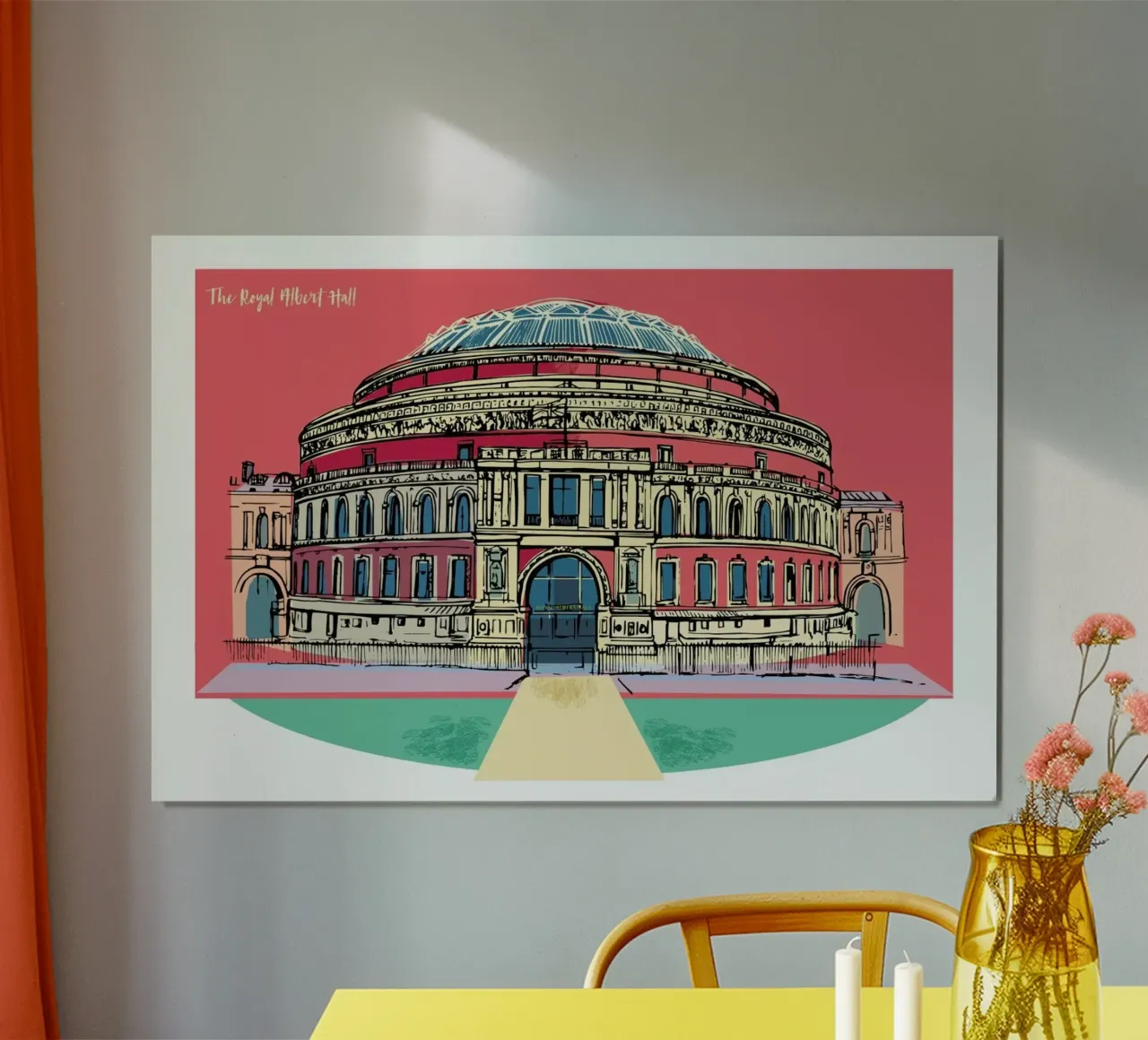 Royal Albert Hall poster con telaio in plastica da Rocket68