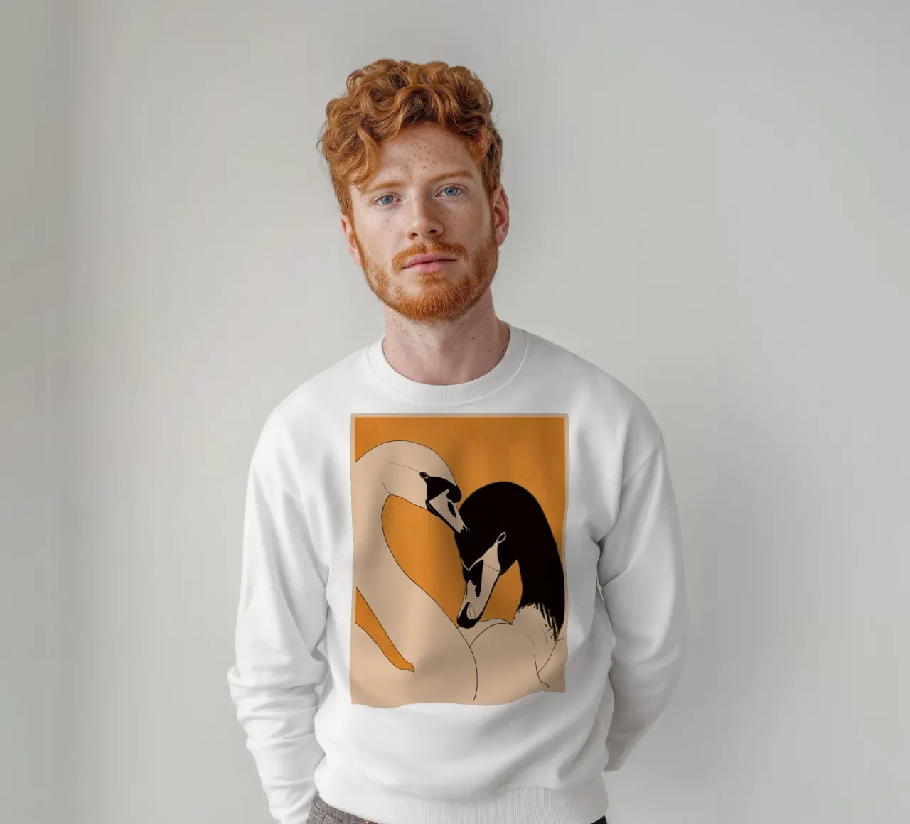 Dos cisnes 2 sudadera de ThingDesign