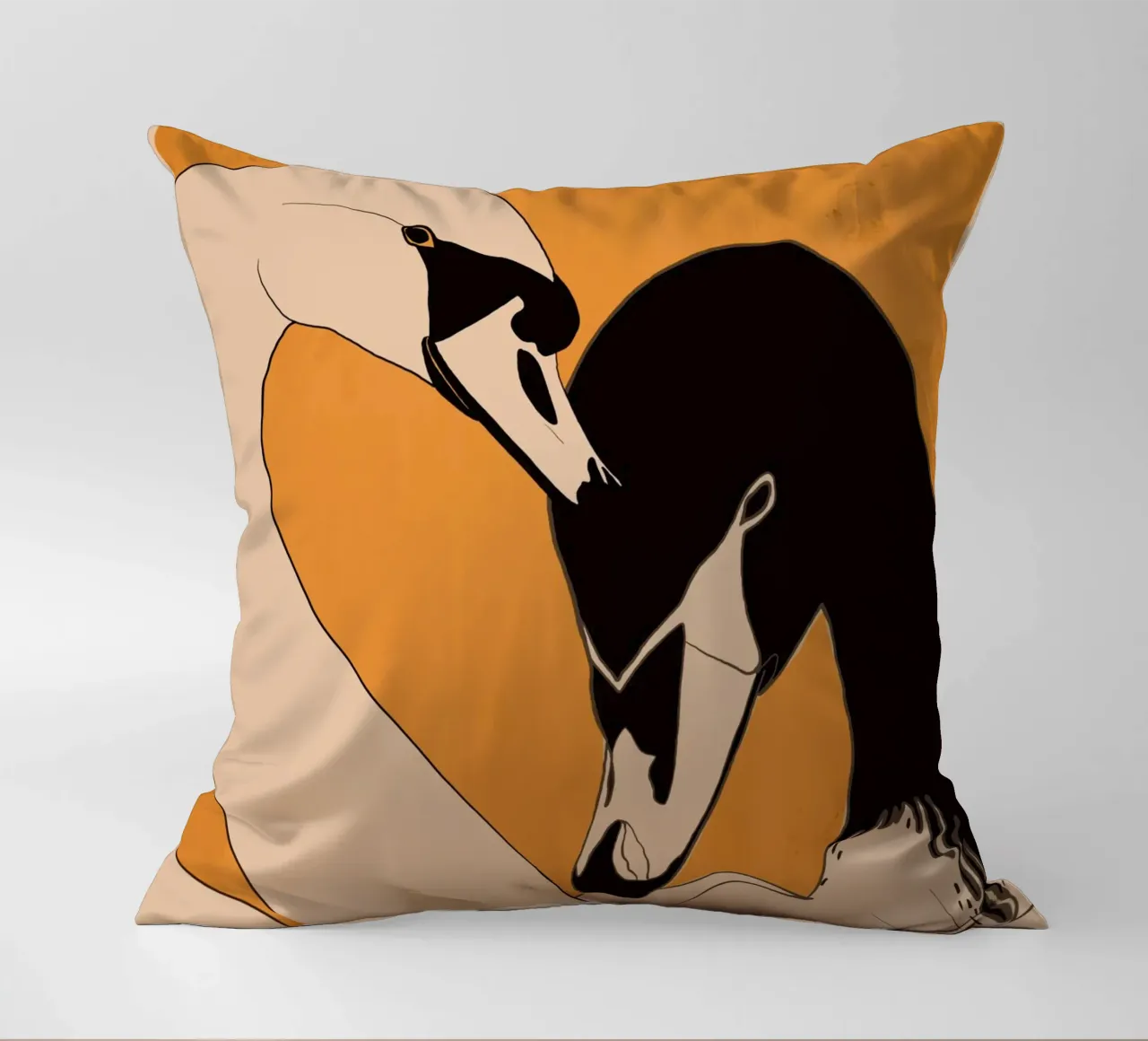 Due cigni 2 cuscino da ThingDesign