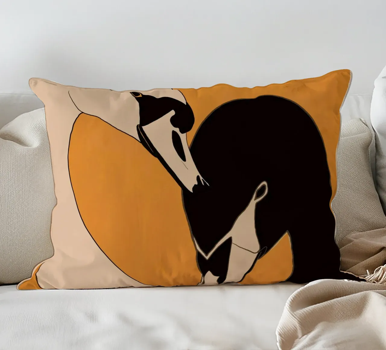 Due cigni 2 cuscino da ThingDesign