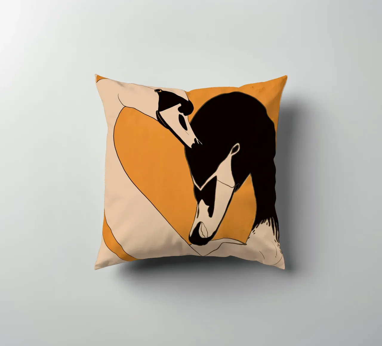 Due cigni 2 cuscino da ThingDesign