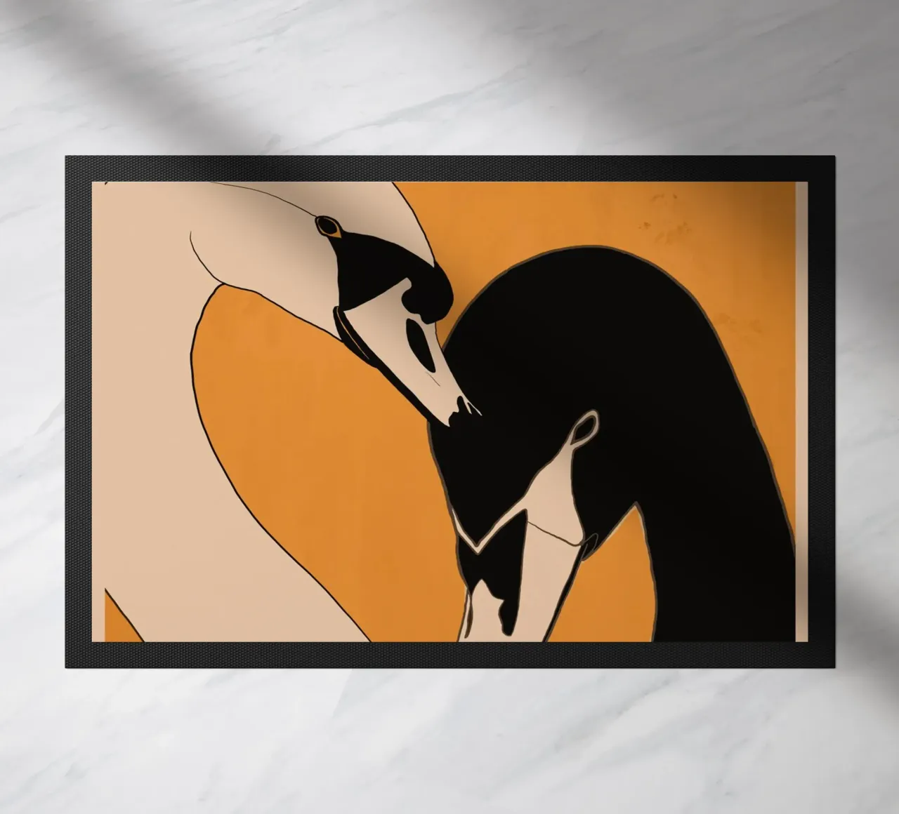 Due cigni 2 zerbino da ThingDesign