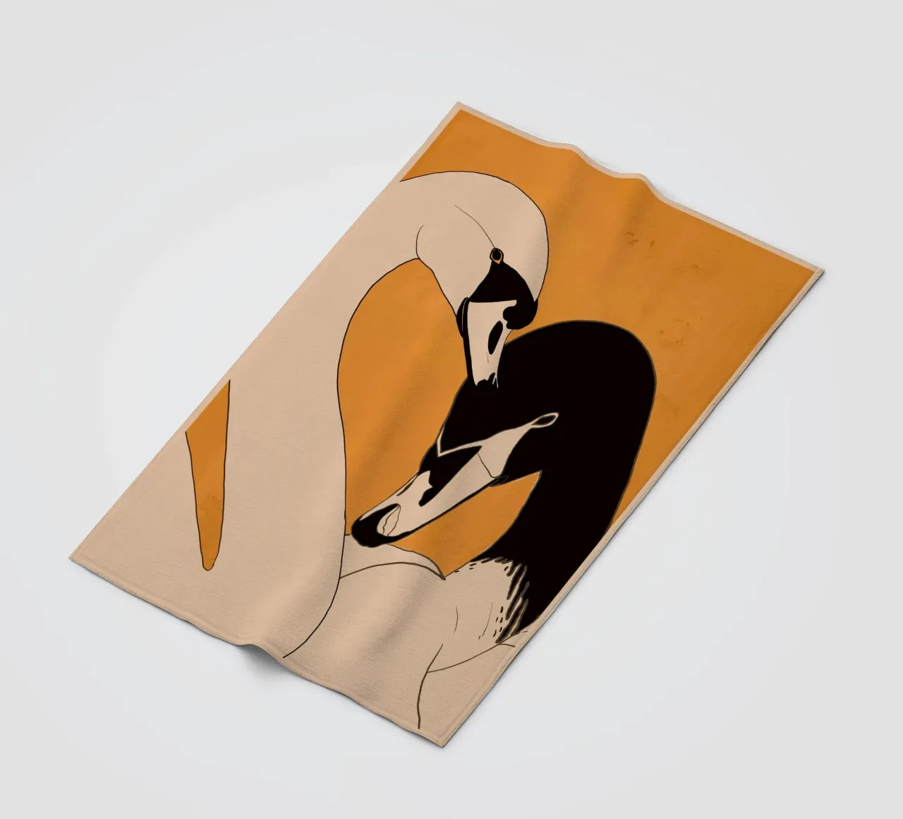 Due cigni 2 coperta in pile da ThingDesign