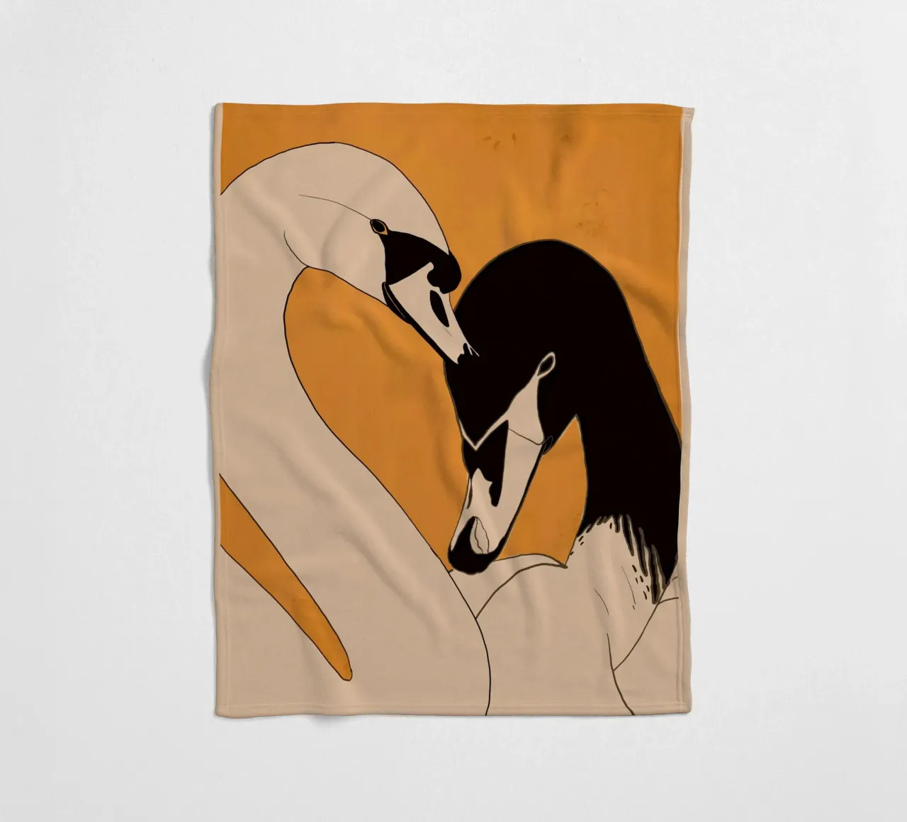 Due cigni 2 coperta in pile da ThingDesign