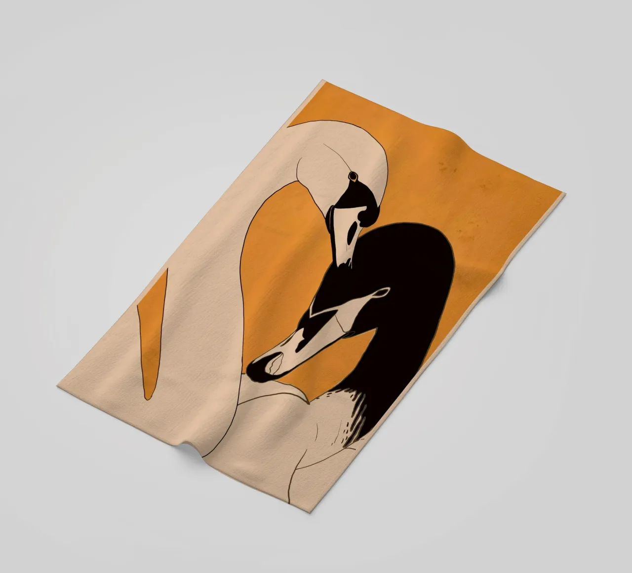 Due cigni 2 telo mare da ThingDesign