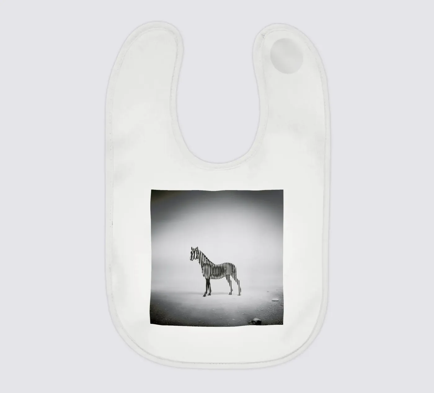 Zebra Mist Babylätzchen von Eugene Soloviev