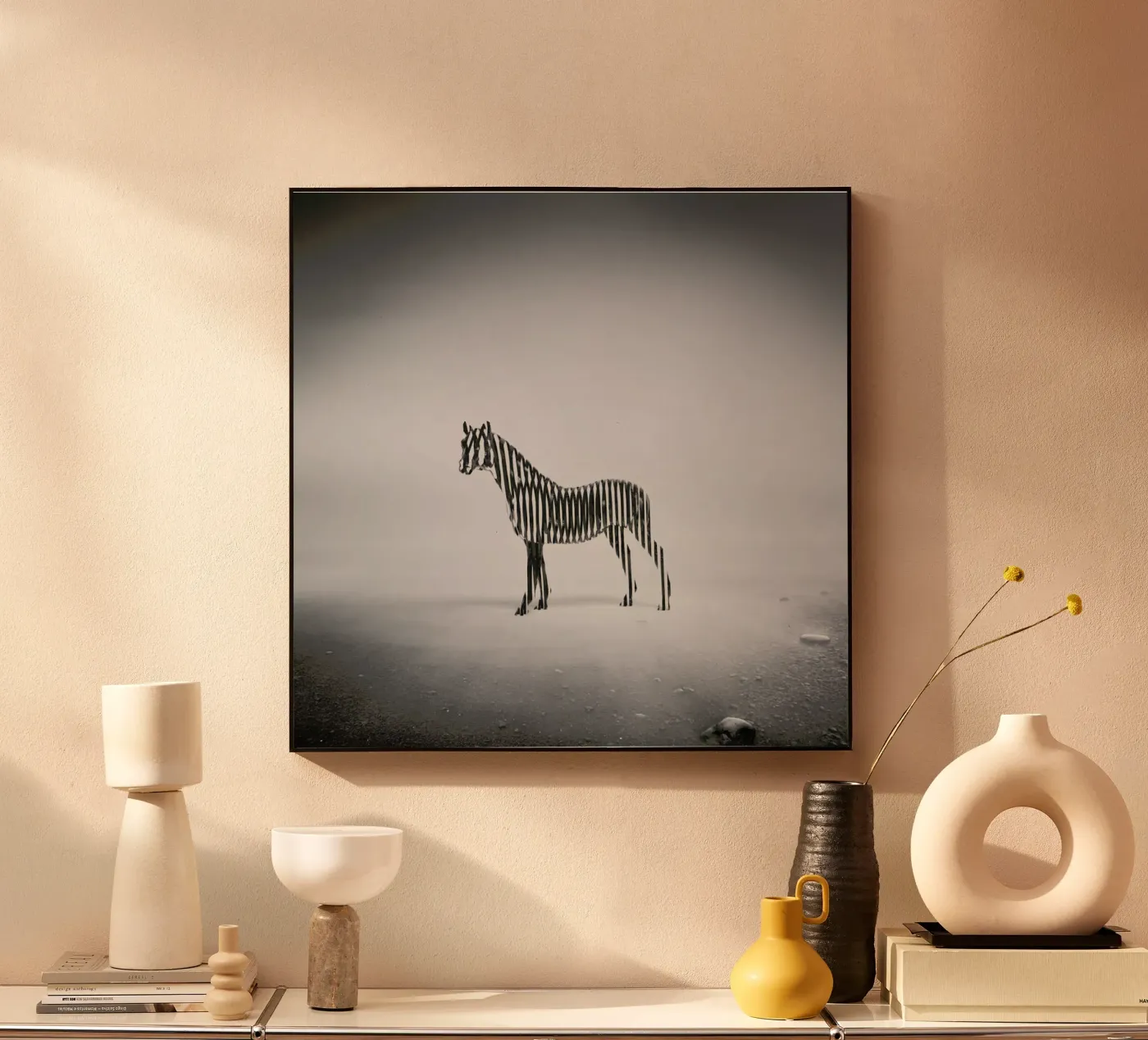 Zebra Mist alluminio dibond da Eugene Soloviev