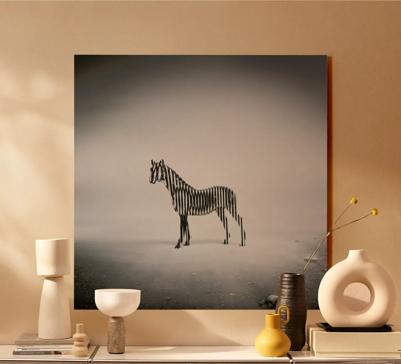 Zebra Mist alluminio dibond da Eugene Soloviev