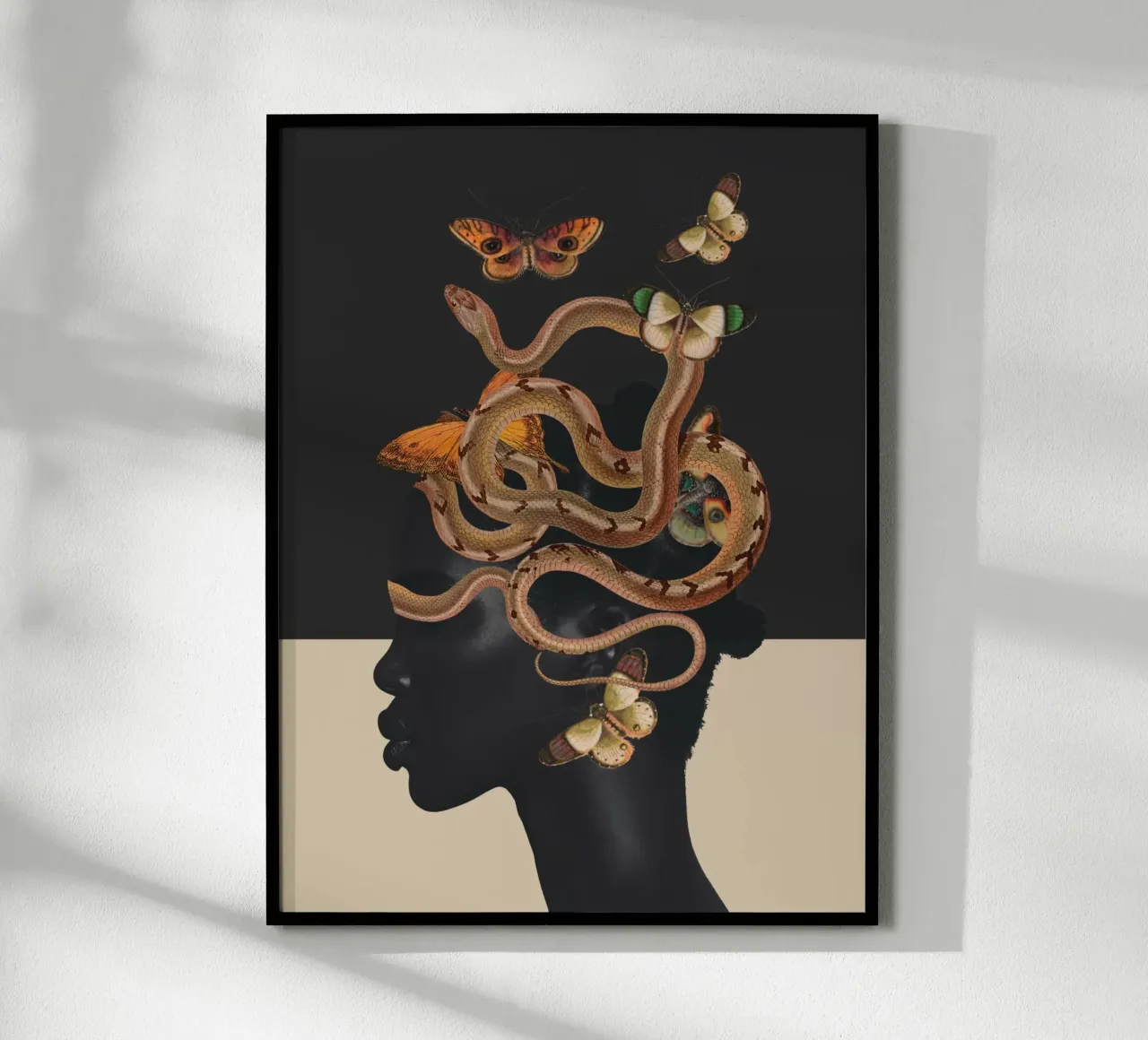 Serpente e farfalle 2 poster da dada22