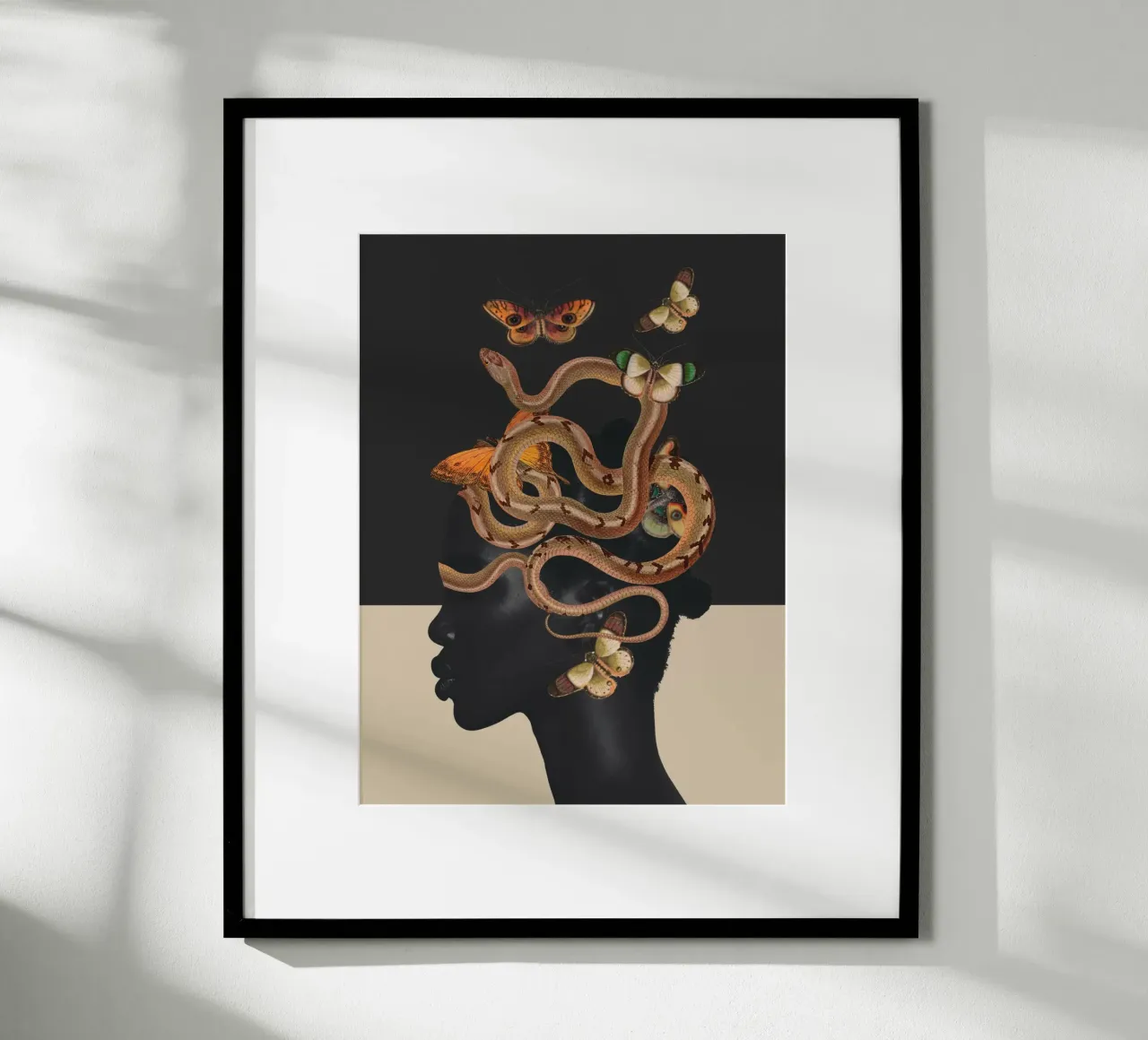 Serpente e farfalle 2 poster da dada22