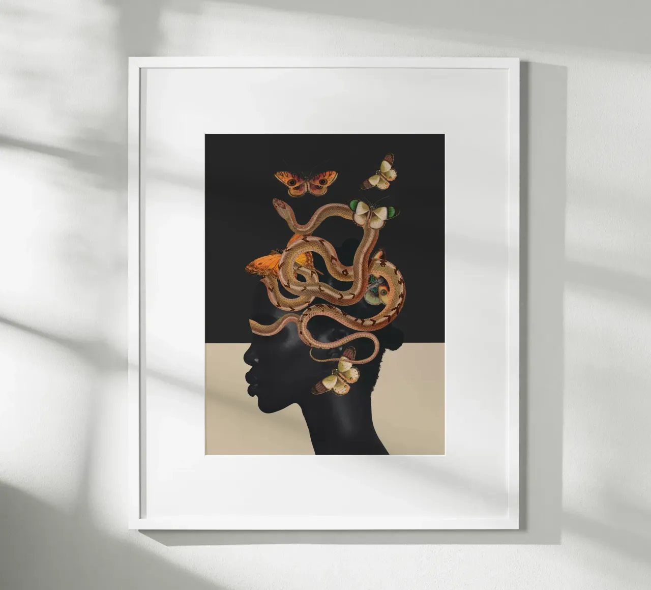 Serpente e farfalle 2 poster da dada22