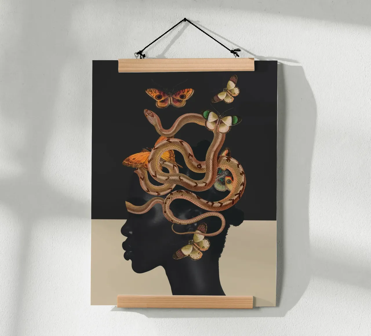 Serpente e farfalle 2 poster da dada22