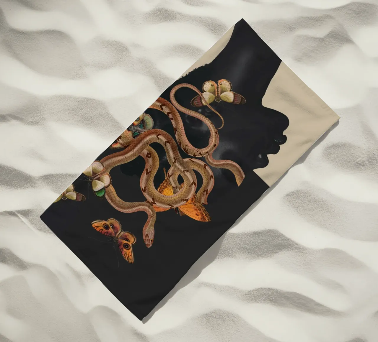 Serpente e farfalle 2 telo mare da dada22
