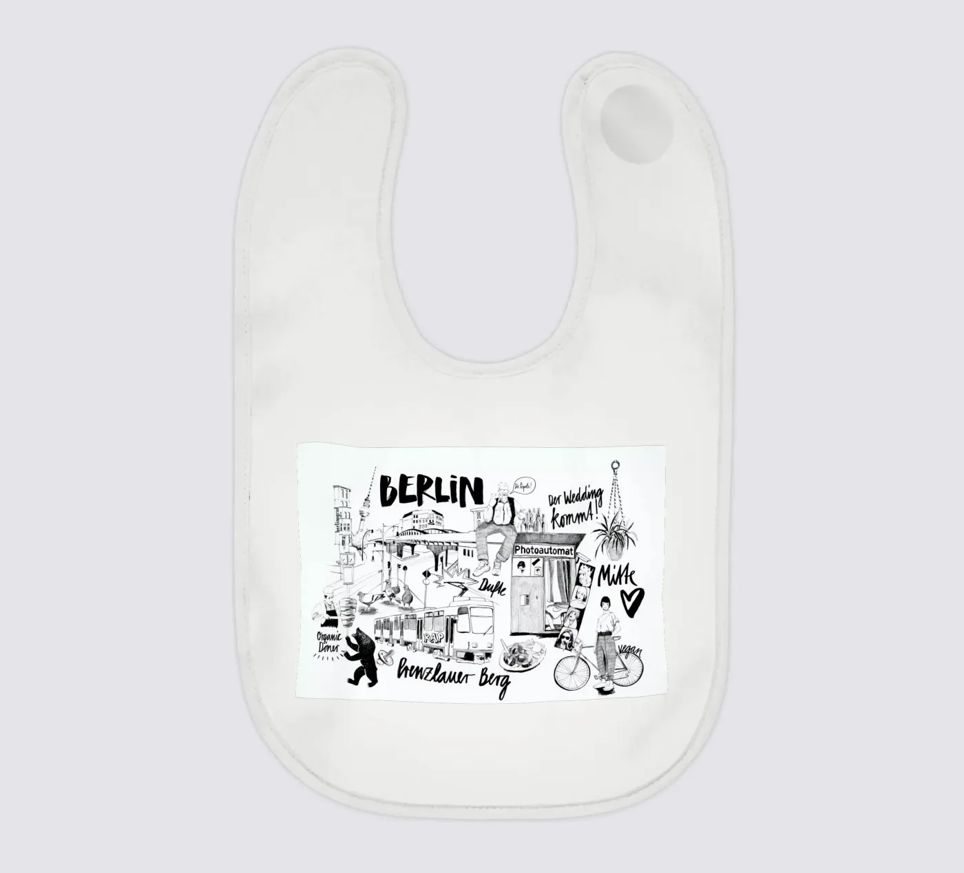 BERLIN 2 baby slabbetje van Ekaterina Koroleva