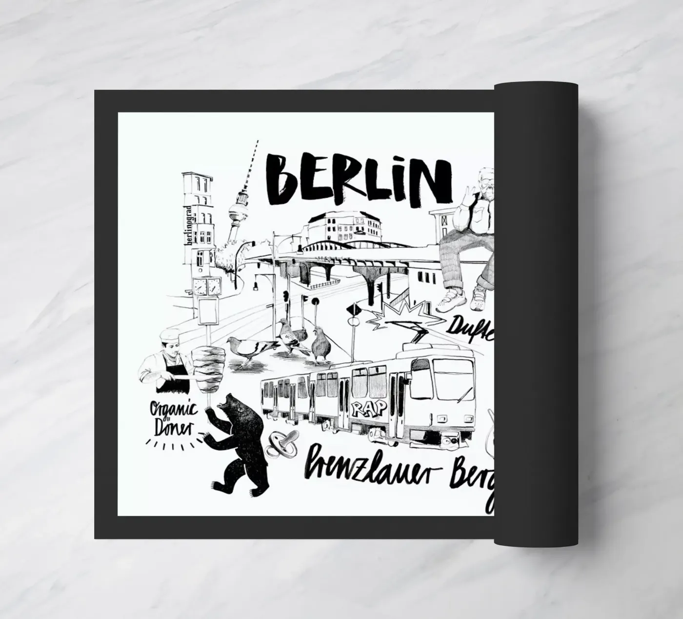 BERLIN 2 deurmat van Ekaterina Koroleva