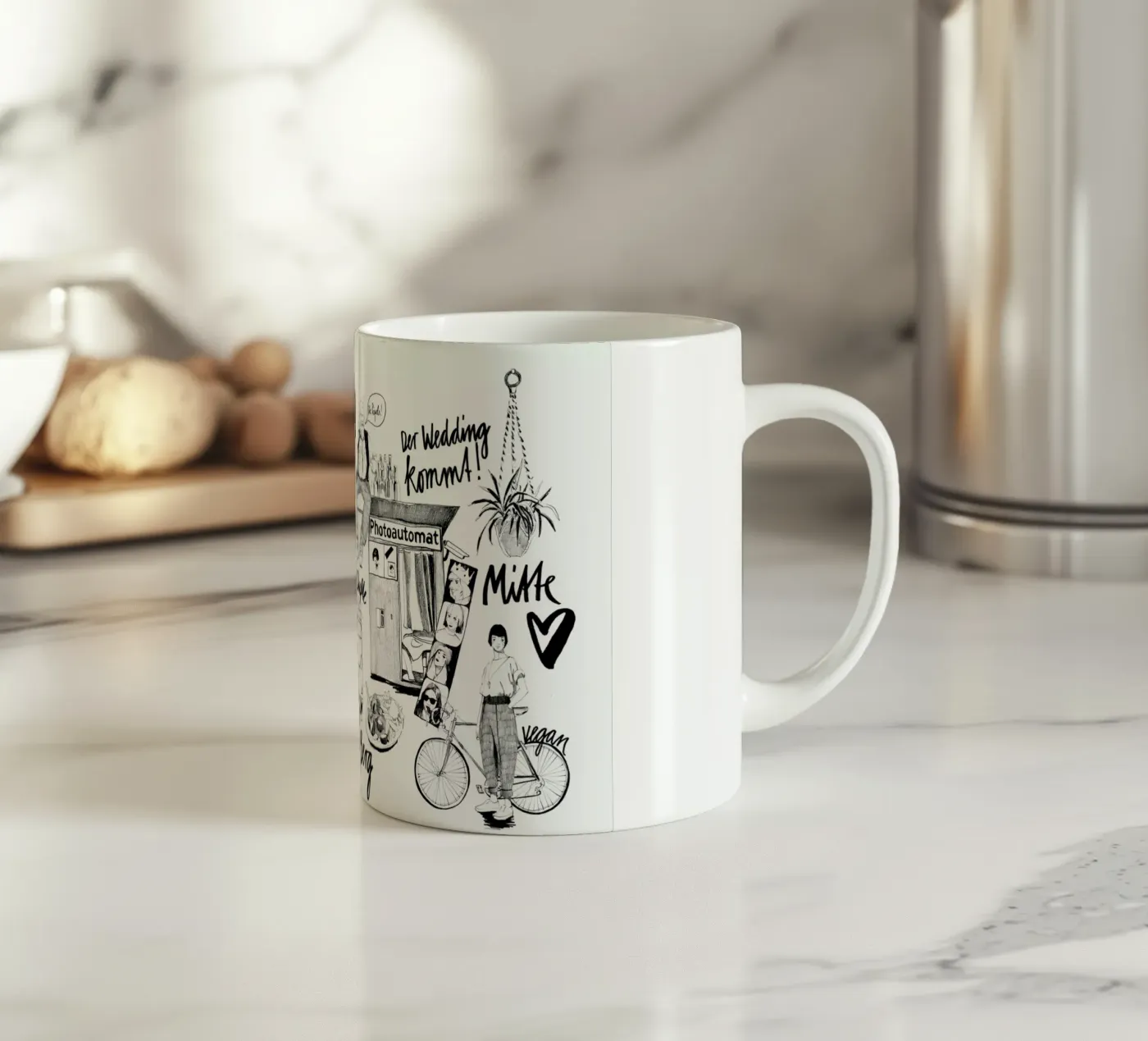 BERLIN 2 ceramic mug by Ekaterina Koroleva