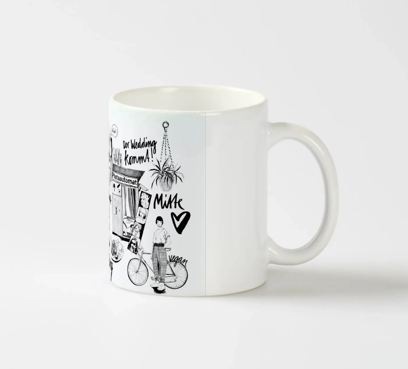 BERLIN 2 ceramic mug by Ekaterina Koroleva