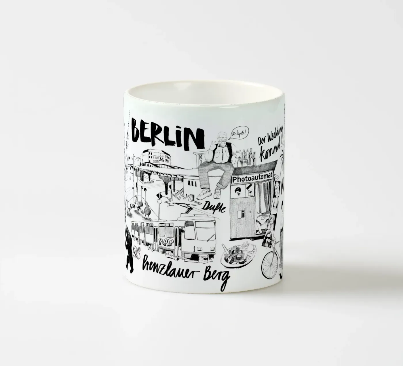 BERLIN 2 ceramic mug by Ekaterina Koroleva