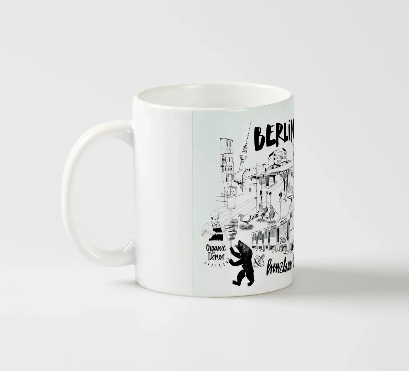 BERLIN 2 ceramic mug by Ekaterina Koroleva