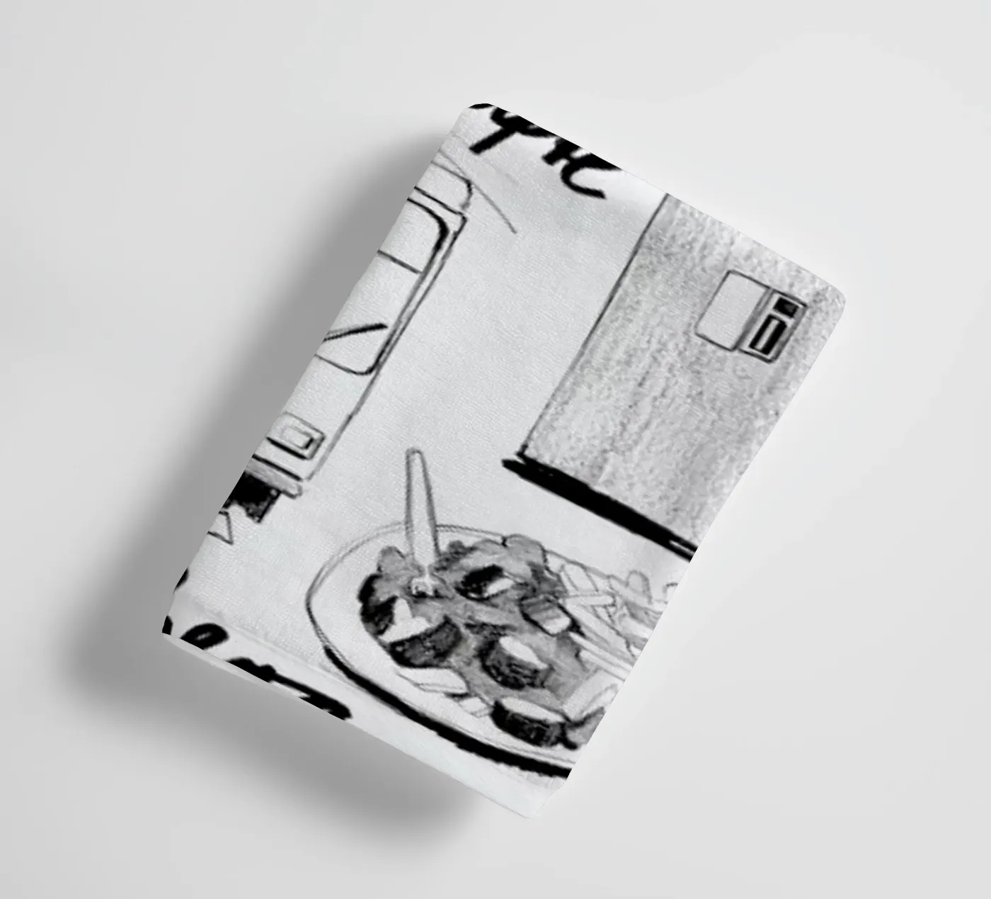 BERLIN 2 towel by Ekaterina Koroleva