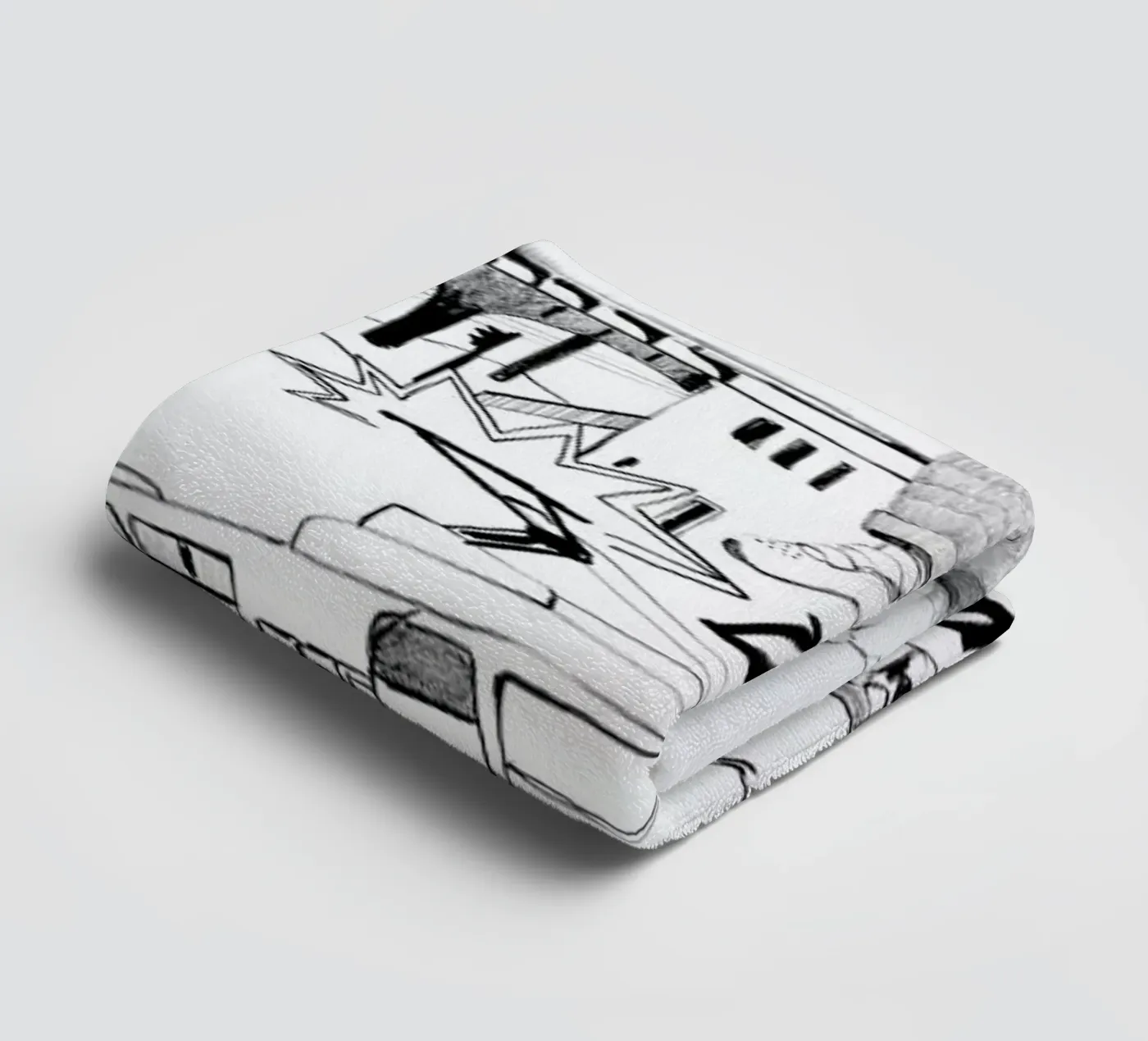 BERLIN 2 towel by Ekaterina Koroleva