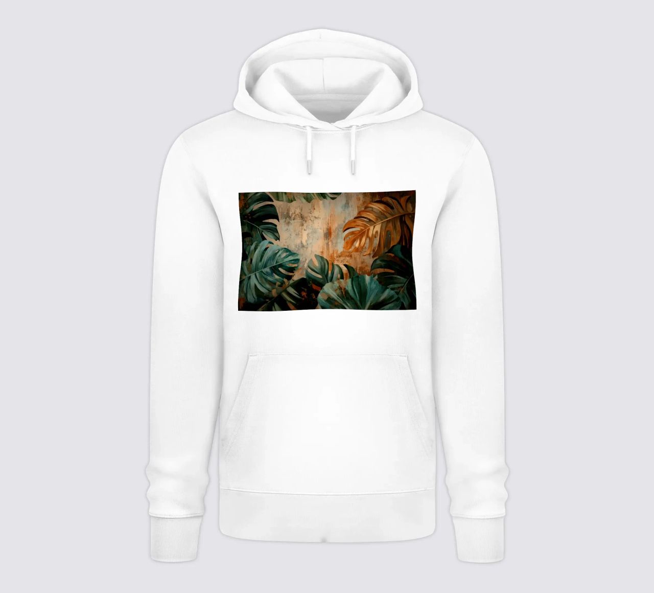 Monstera rústica Jungle Vibes sudadera con capucha de Modern Muse