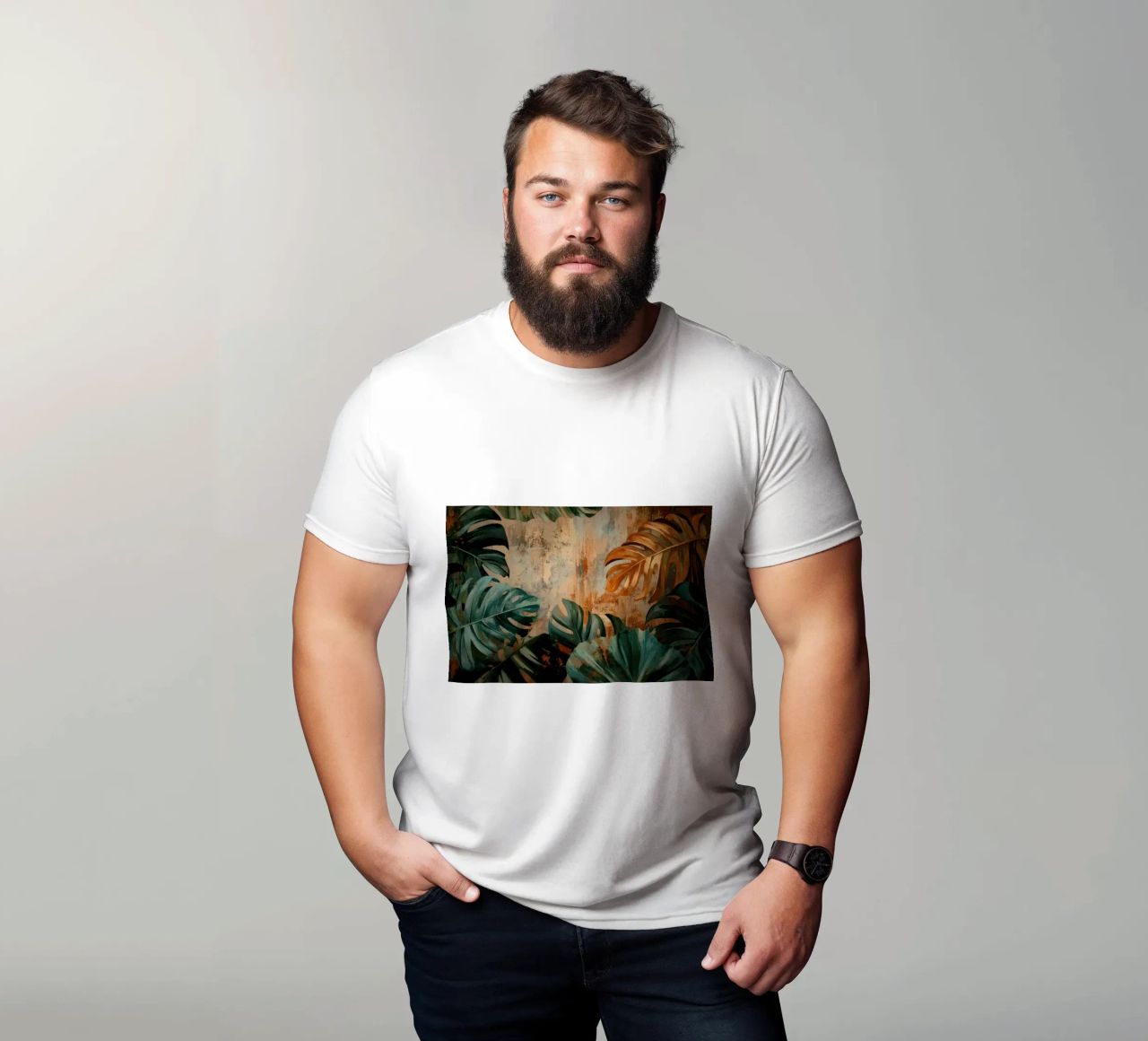 Monstera rústica Jungle Vibes camiseta de Modern Muse