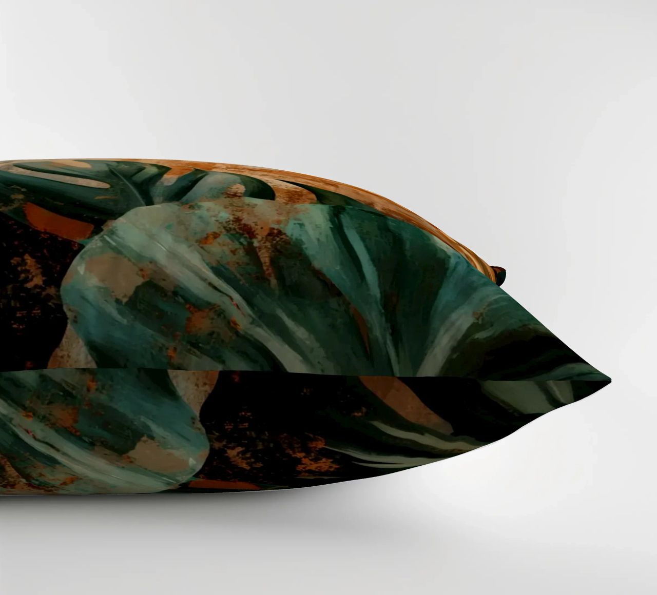 Rustic Monstera Jungle Vibes decorative cushion by Modern Muse