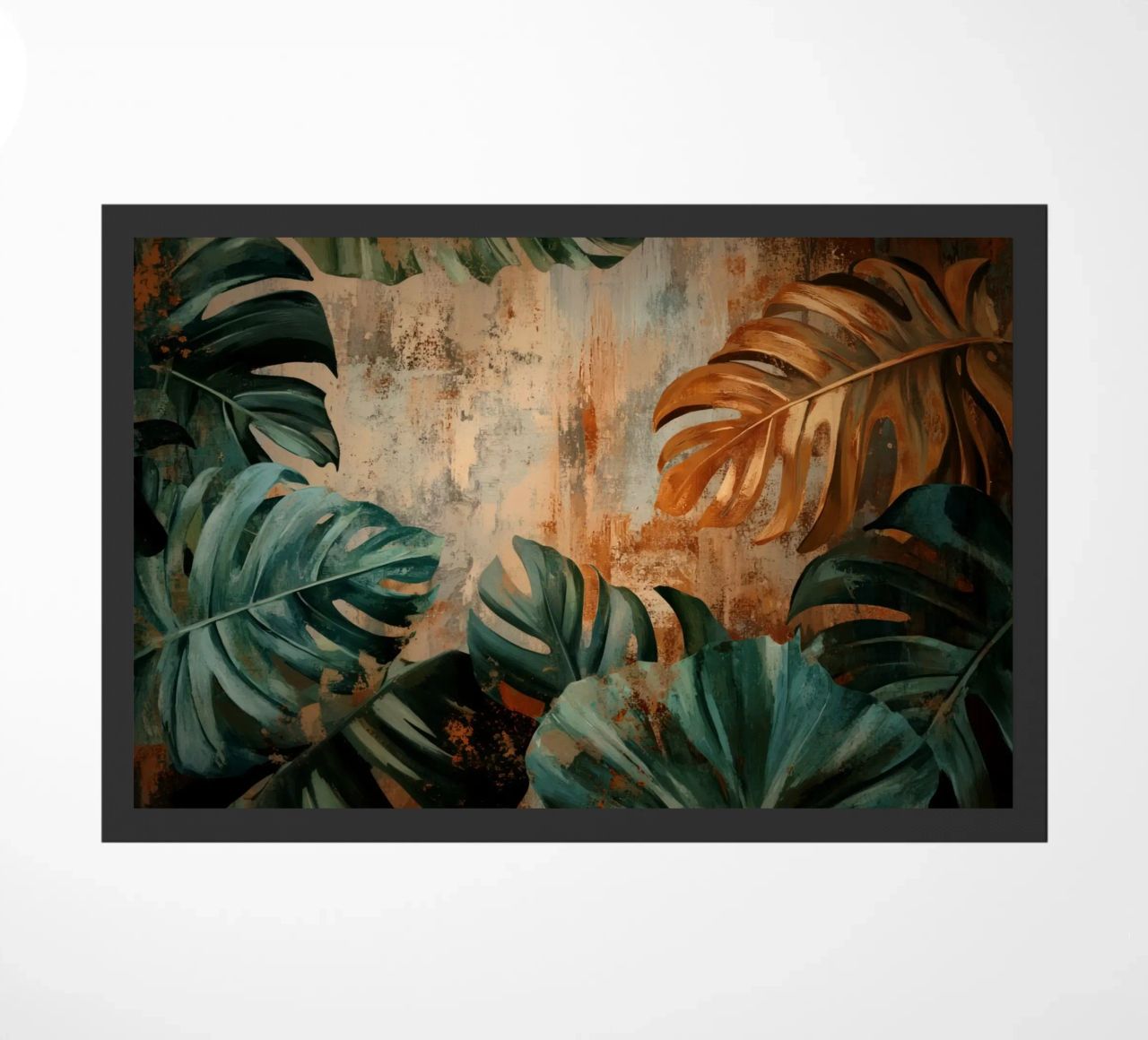 Monstera rústica Jungle Vibes felpudo de Modern Muse