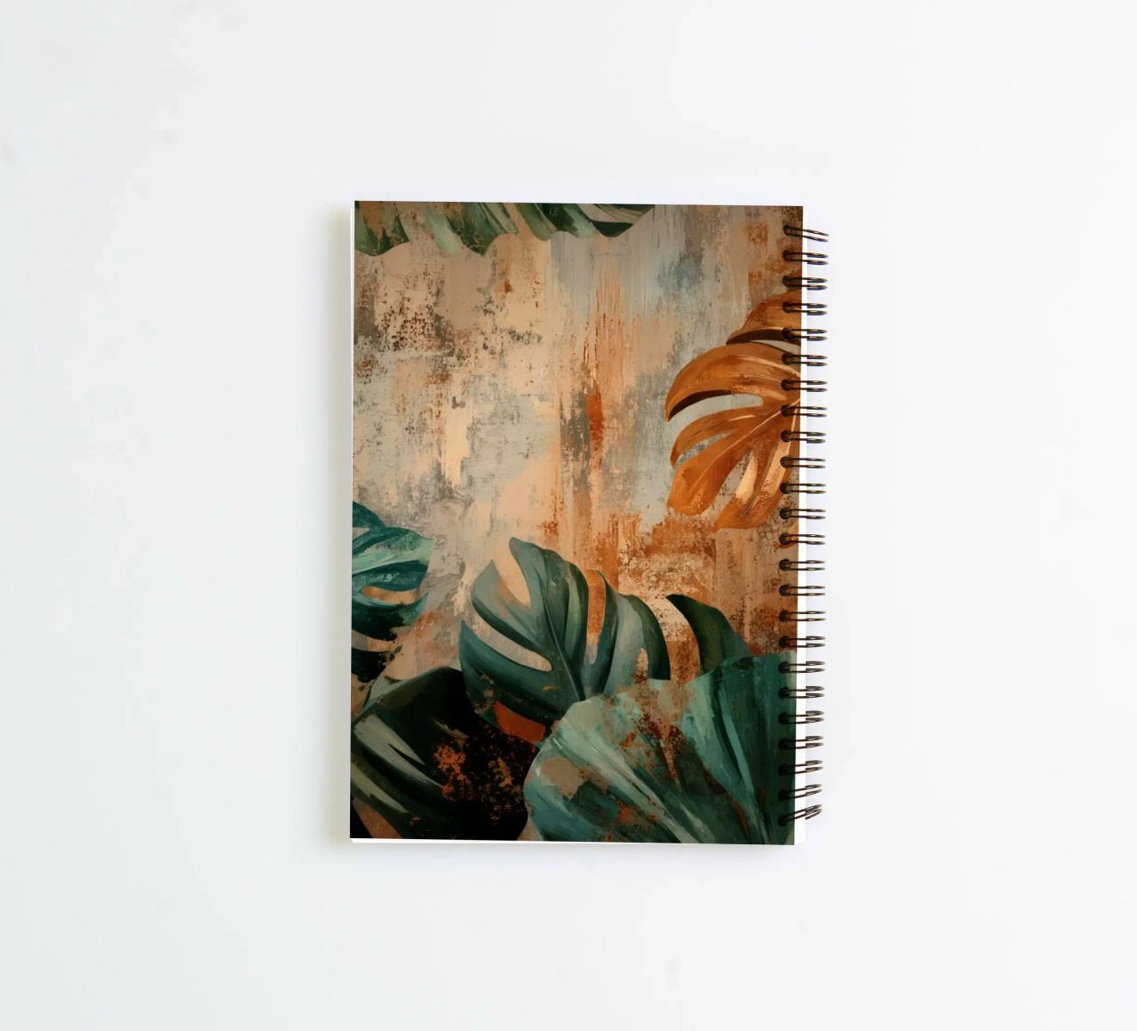 Rustic Monstera Jungle Vibes spiral notebook by Modern Muse