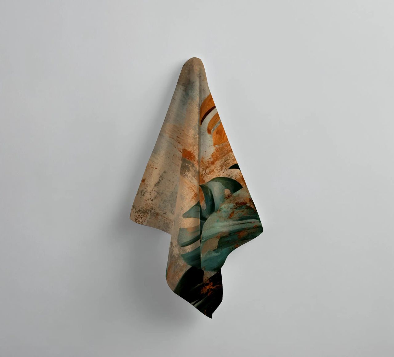 Rustic Monstera Jungle Vibes towel by Modern Muse