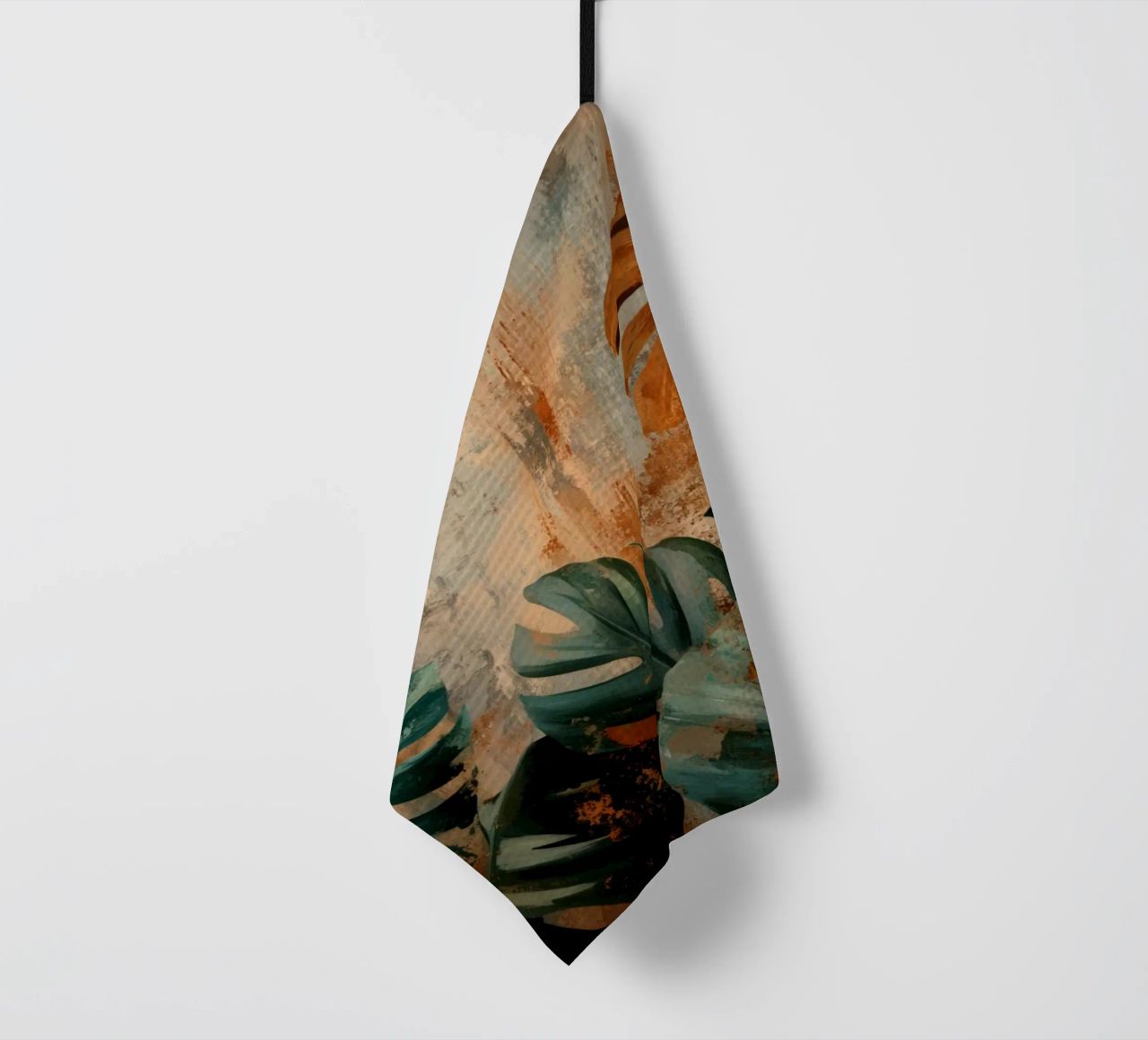 Monstera rustique Jungle Vibes torchon de Modern Muse