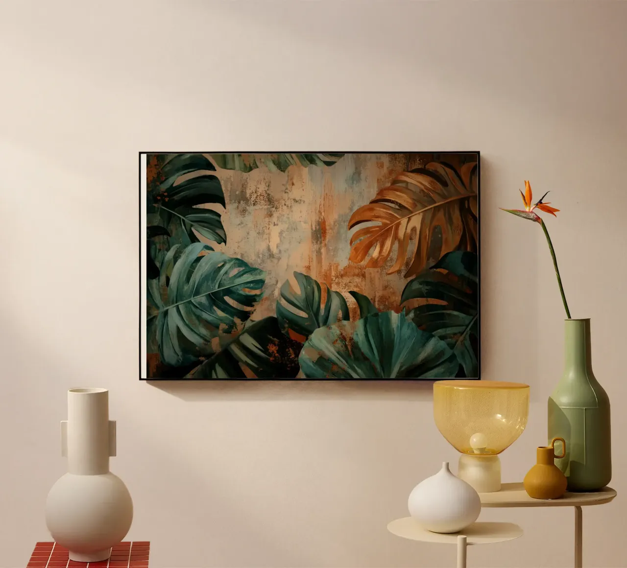 Monstera rustica Vibrazioni della giungla plexiglass da Modern Muse