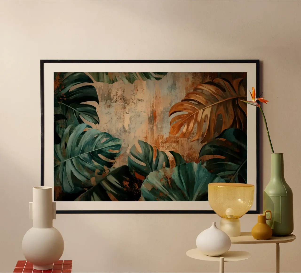 Monstera rustica Vibrazioni della giungla carta hahnemühle da Modern Muse