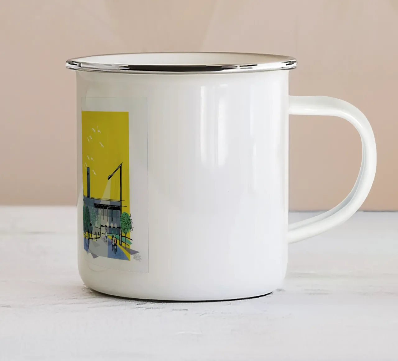 Tate Modern tazza in smalto da Rocket68