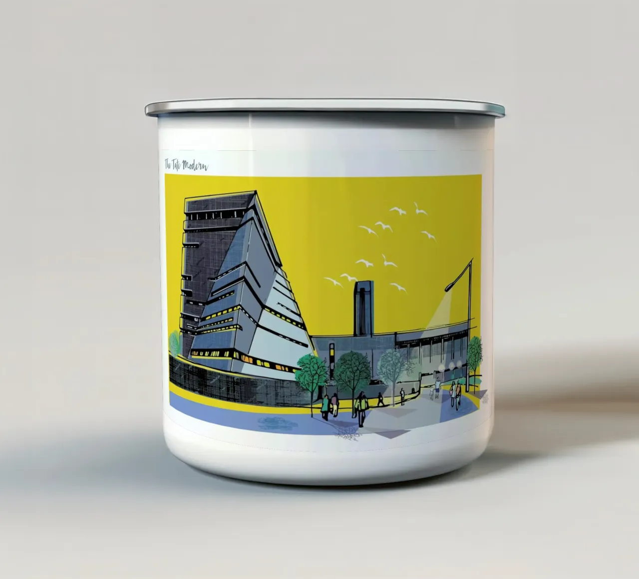 Tate Modern tazza in smalto da Rocket68
