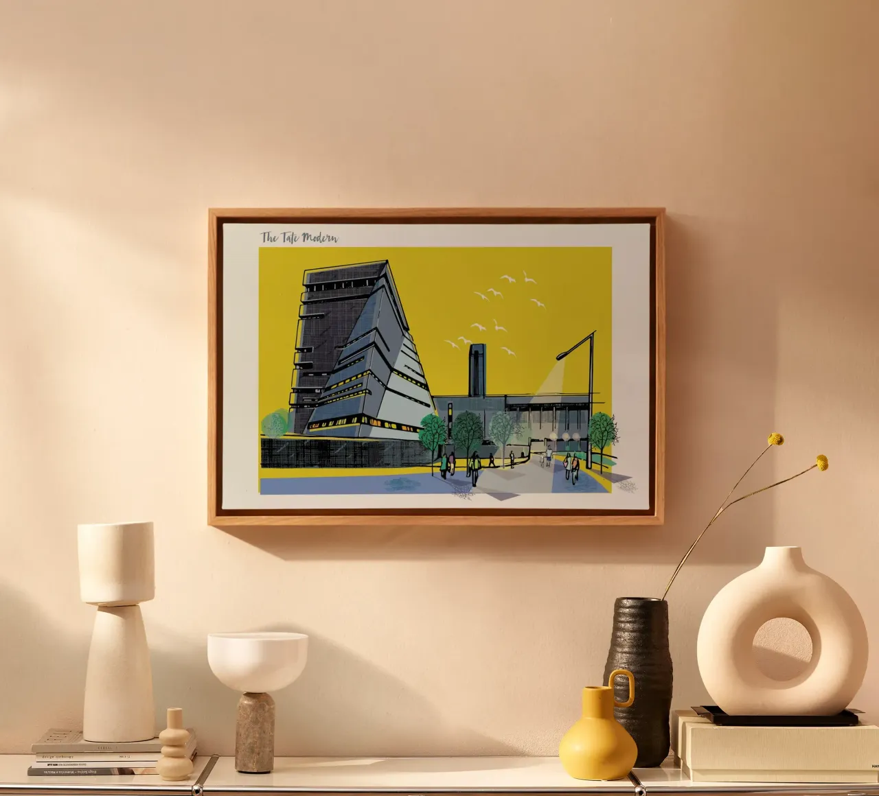 Tate Modern canvas met Baklijst van Rocket68