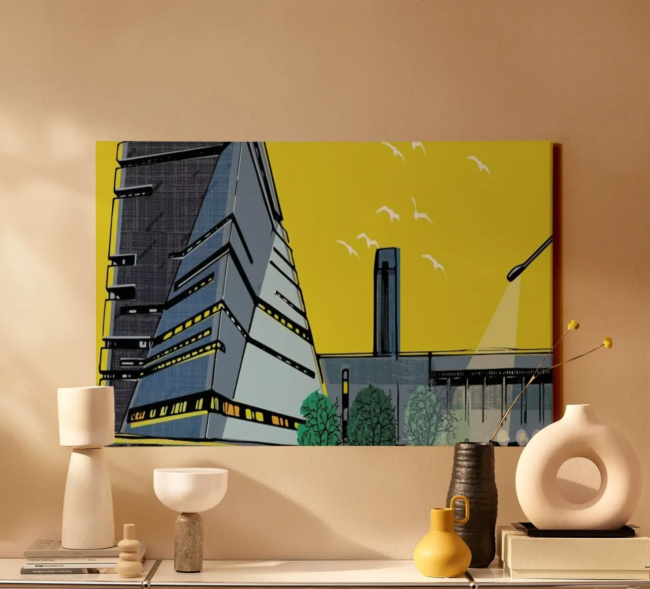 Tate Modern canvas met Baklijst van Rocket68
