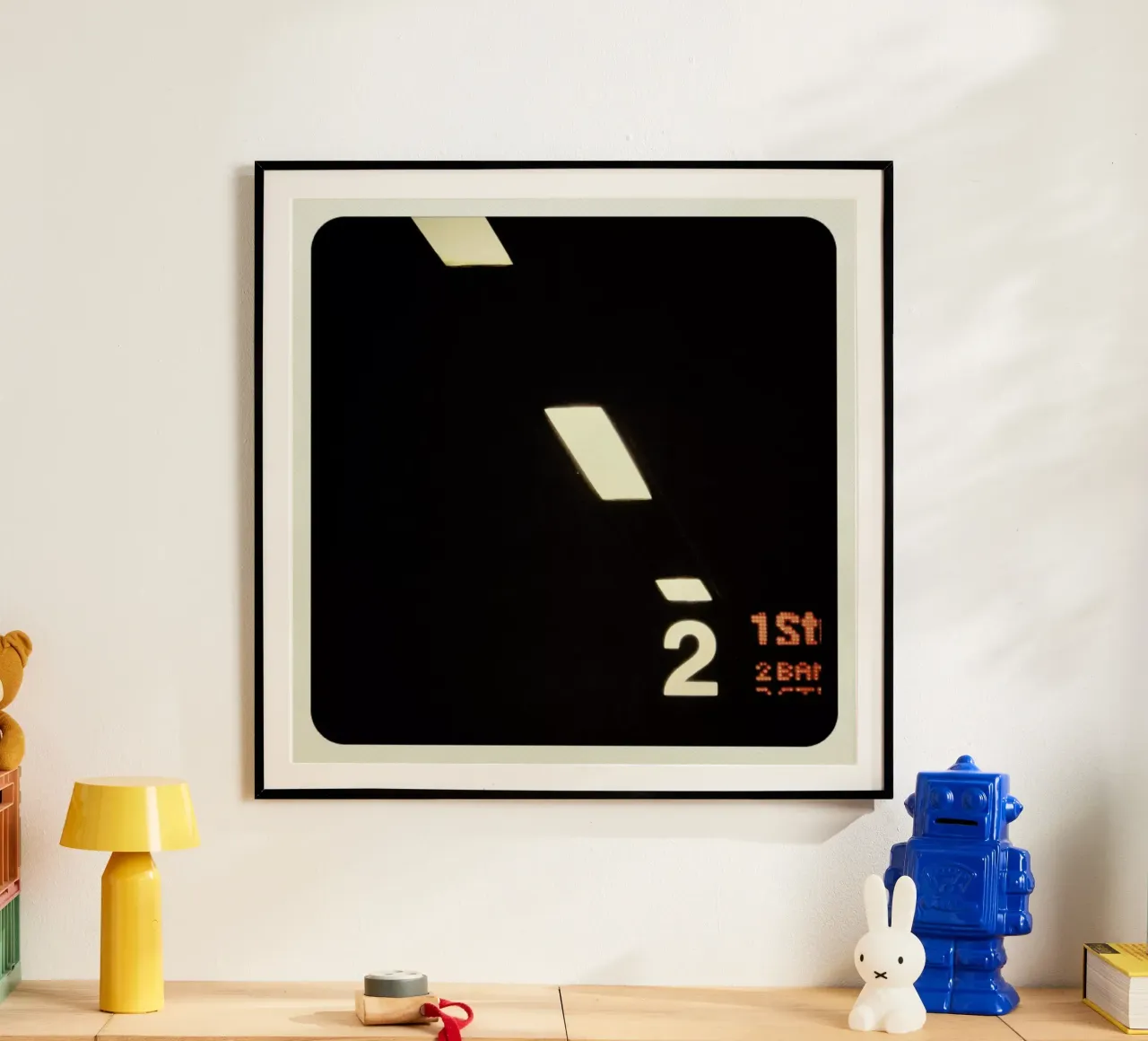 Underground London poster con telaio in legno da Ballack Art House