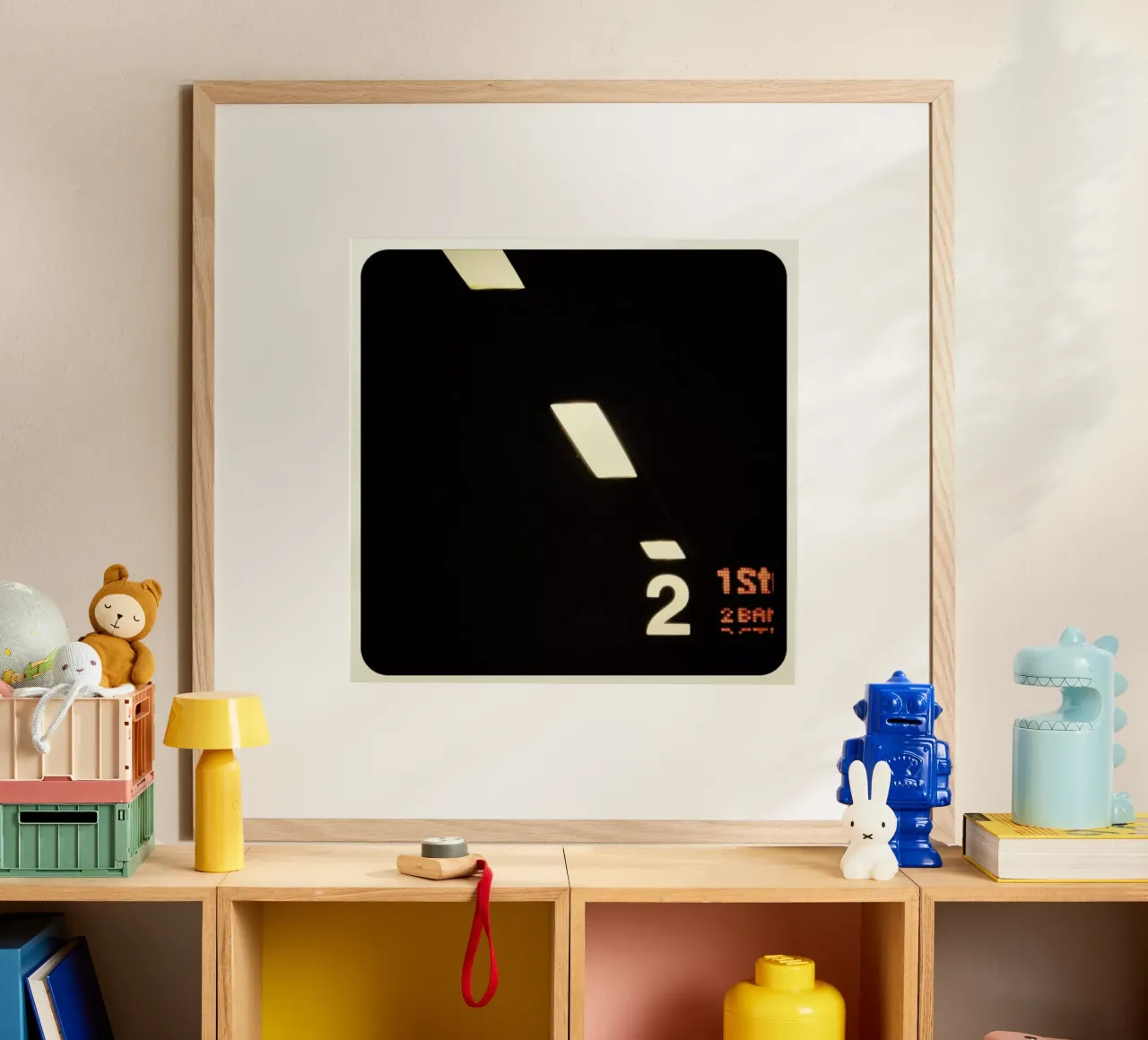 Underground London poster con telaio in legno da Ballack Art House