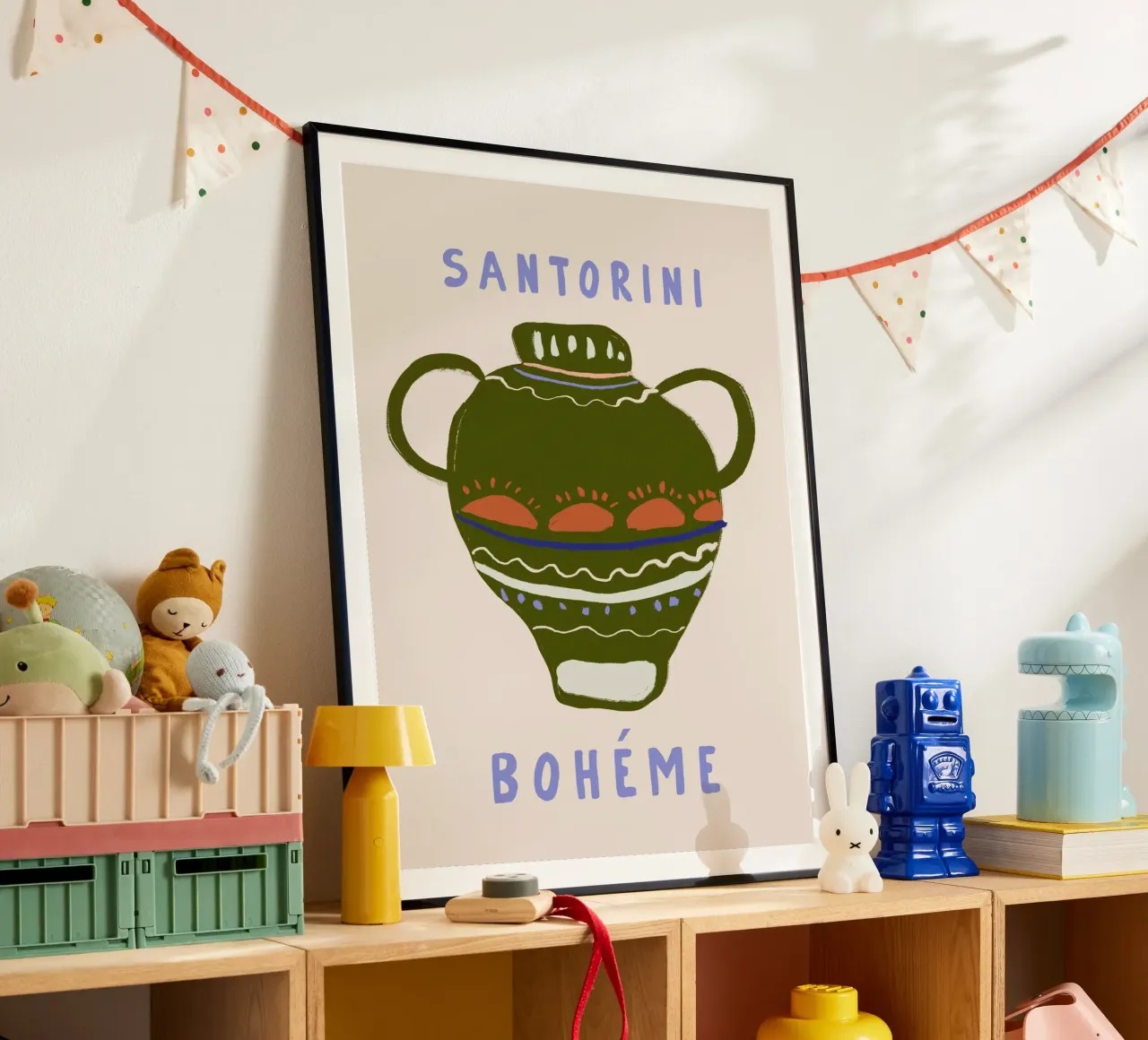 Santorini Boheme poster da treechild