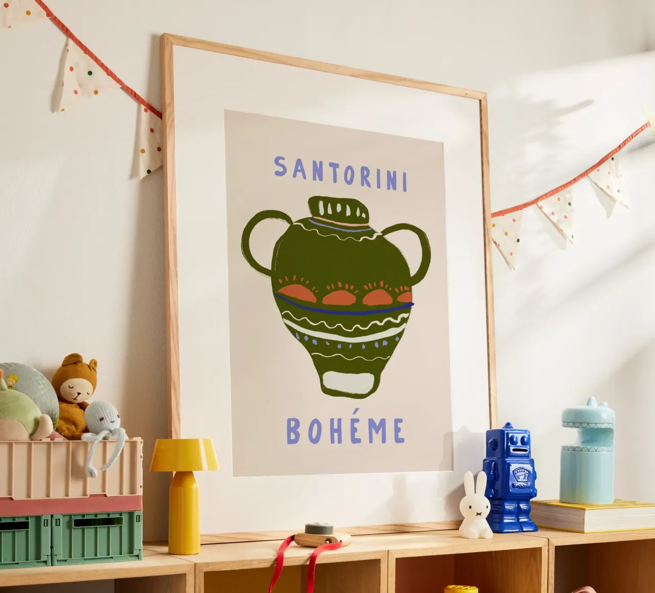 Santorini Boheme poster da treechild